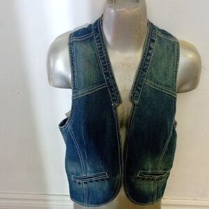 Women's / Men Classic Blue Denim Vest